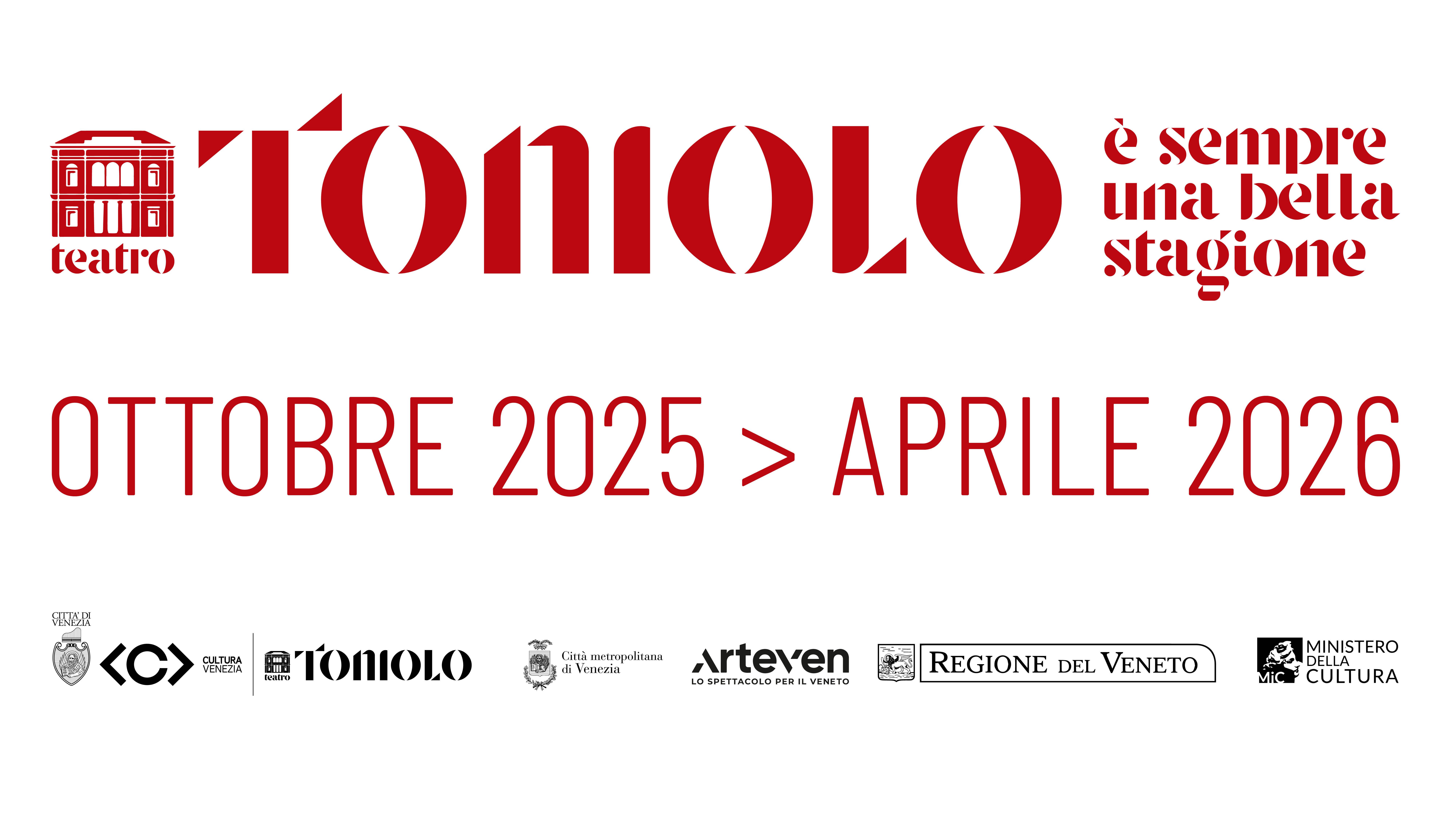 Banner Stagione 25/26 Teatro Toniolo Mestre