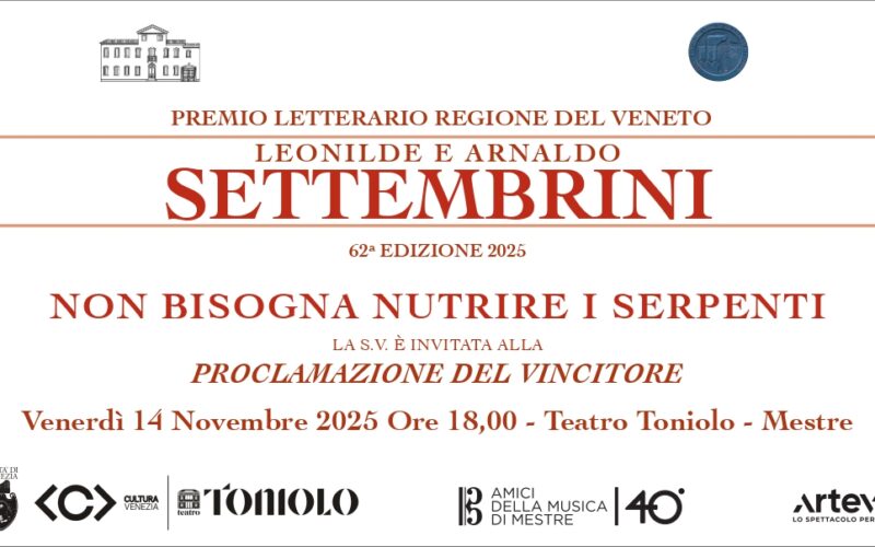 Premio Letterario “Regione Del Veneto – Leonilde e Arnaldo Settembrini”