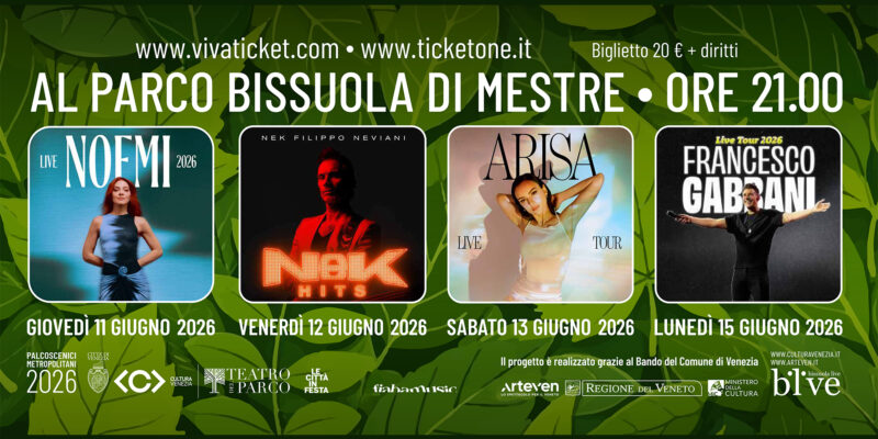 BLive Summer 2026: la grande musica torna al Parco Bissuola