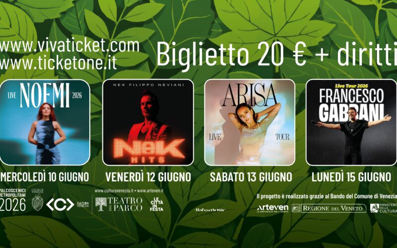 Info Utili CONCERTI PARCO BISSUOLA BiLive 2026