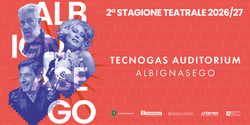 Albignasego Tecnogas Auditorium: al via la seconda Stagione Teatrale 2026-27